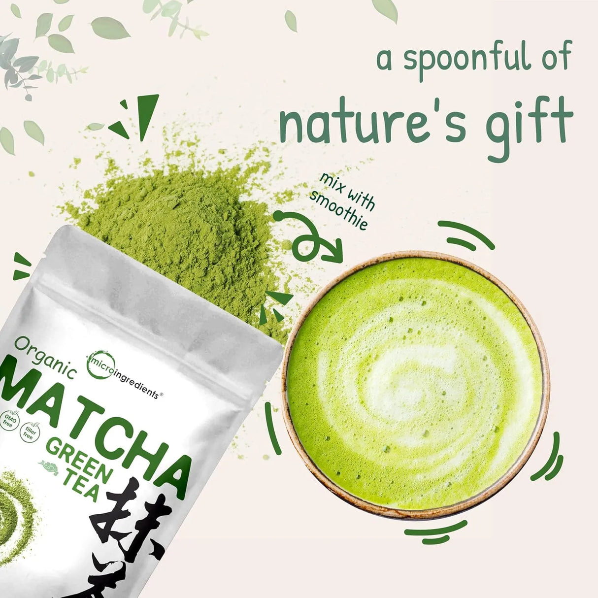 MICRO INGREDIENTS - Micro Ingredients Organic Matcha Green Tea Powder 907Gr. - The Red Vitamin MX - Suplementos Alimenticios - {{ shop.shopifyCountryName }}