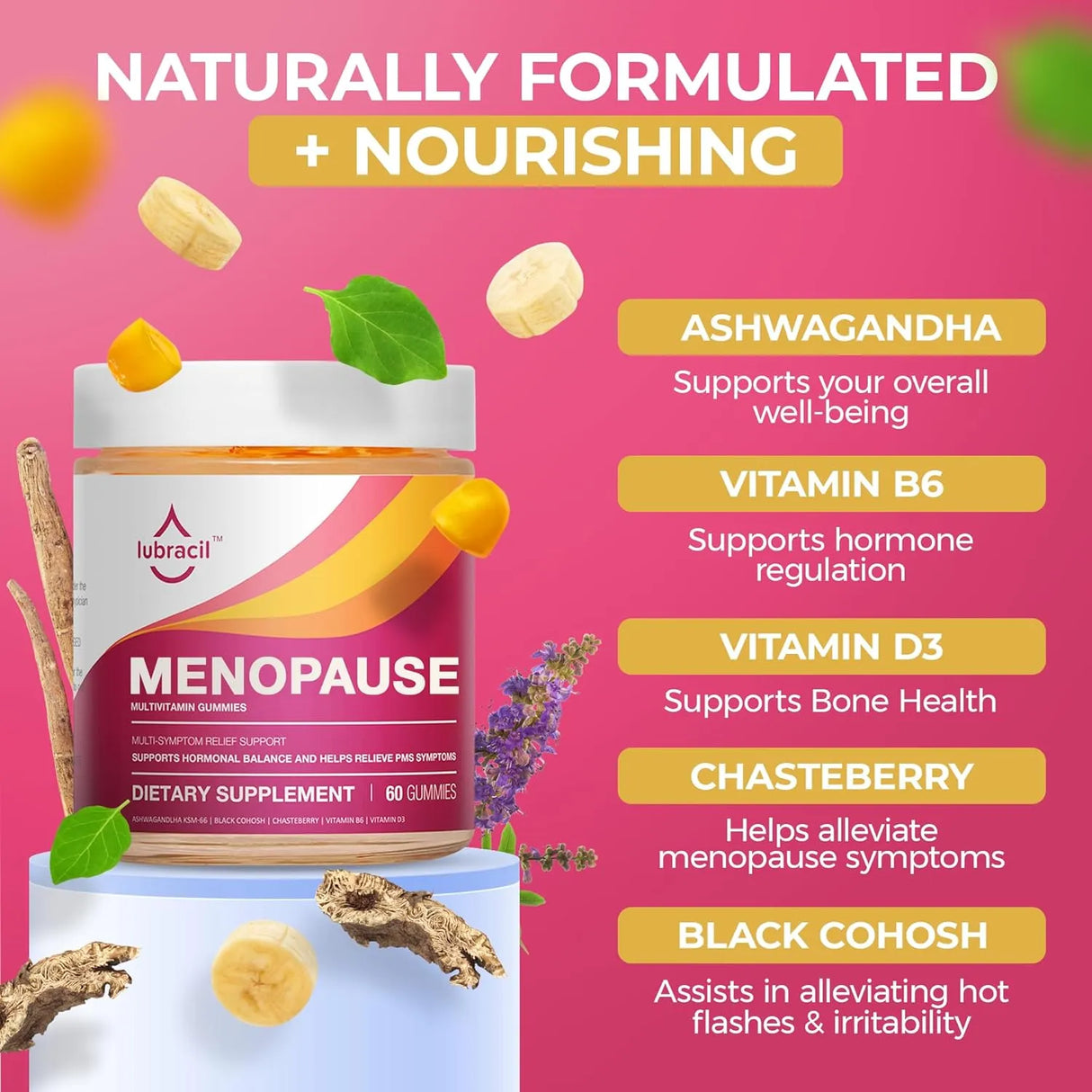 LUBRACIL - Lubracil Menopause Gummies for Women 60 Gomitas - The Red Vitamin MX - Suplementos Alimenticios - {{ shop.shopifyCountryName }}