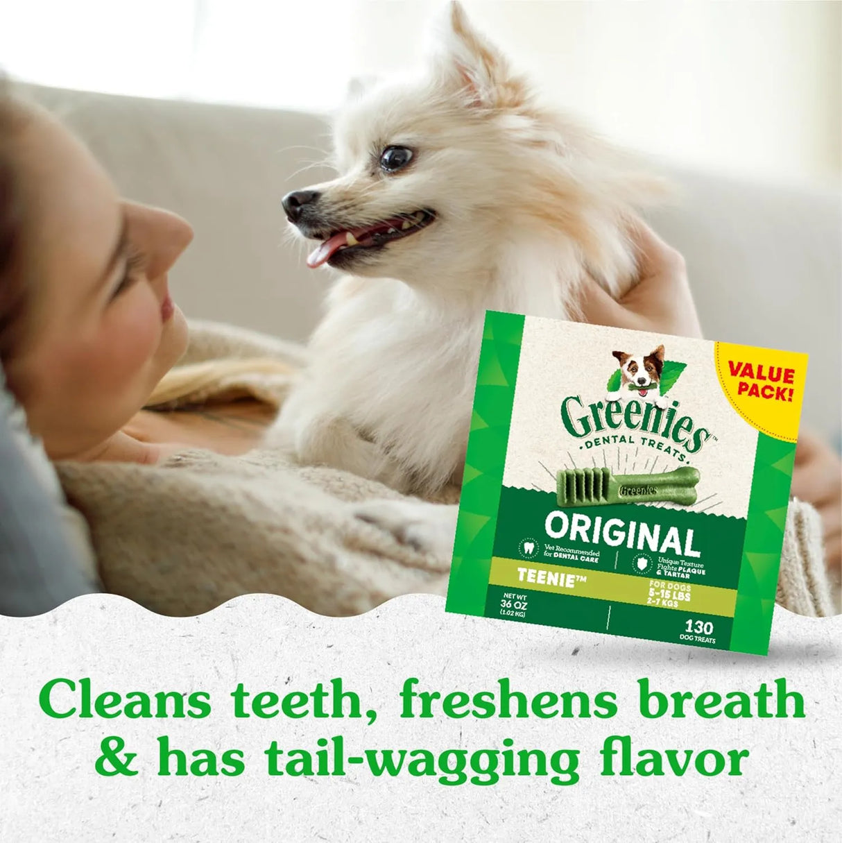 GREENIES - Greenies Original Teenie Natural Dental Care Dog Treats 130 Piezas - The Red Vitamin MX - Cuidado Dental Para Perros - {{ shop.shopifyCountryName }}