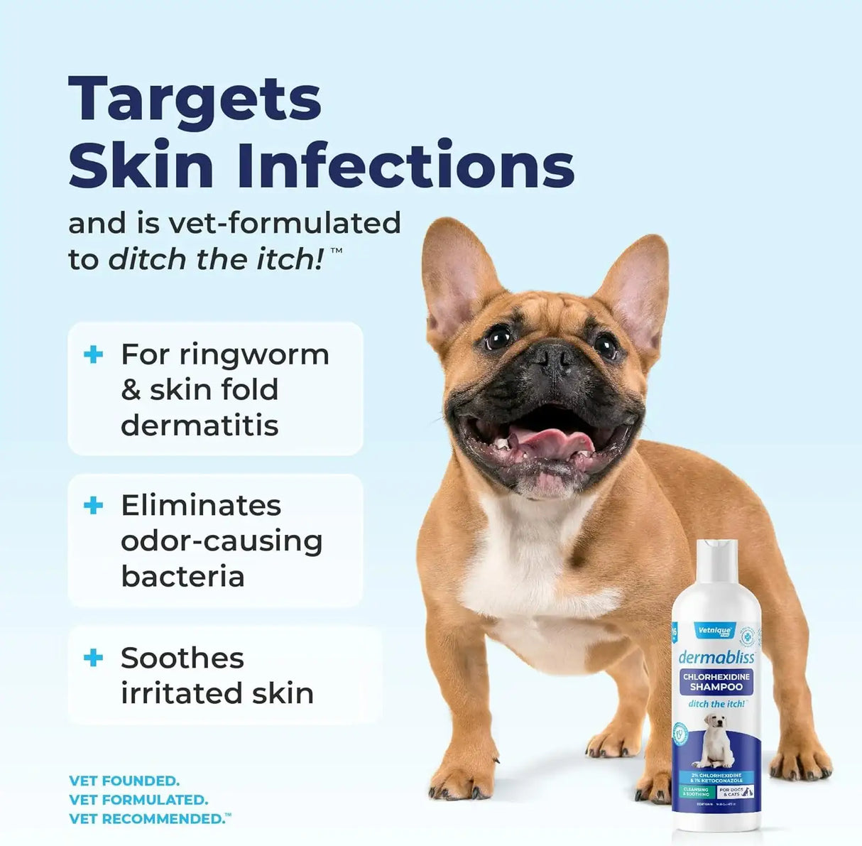 VETNIQUE - Vetnique Dermabliss Chlorhexidine for Dogs Skin Health Shampoo 16 Fl.Oz. - The Red Vitamin MX - Remedios Para La Picazón De Perros - {{ shop.shopifyCountryName }}