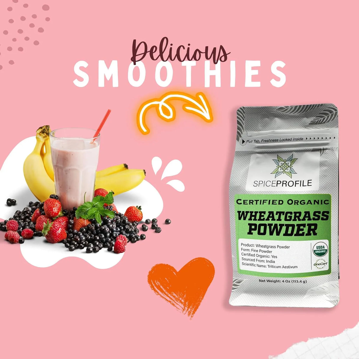 SPICE PROFILE - Spice Profile USDA Certified Organic Wheatgrass Powder 113Gr. - The Red Vitamin MX - Suplementos Alimenticios - {{ shop.shopifyCountryName }}