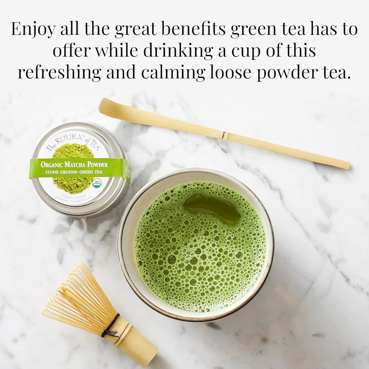 THE REPUBLIC OF TEA - The Republic of Tea Organic Full-Leaf Japanese Matcha Green Tea Powder 43Gr. - The Red Vitamin MX - Suplementos Alimenticios - {{ shop.shopifyCountryName }}