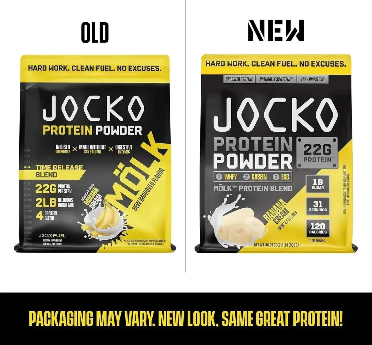 JOCKO FUEL - Jocko Mölk Whey Protein Powder Sugar Free 31 Servicios Banana Cream 992Gr. - The Red Vitamin MX - Suplementos Alimenticios - {{ shop.shopifyCountryName }}