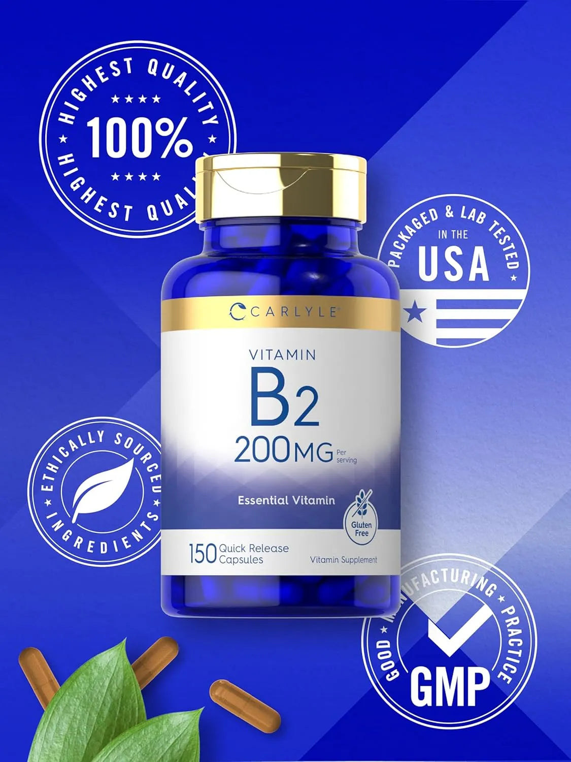 CARLYLE - Carlyle Vitamin B2 200Mg. 150 Capsulas - The Red Vitamin MX - Suplementos Alimenticios - {{ shop.shopifyCountryName }}