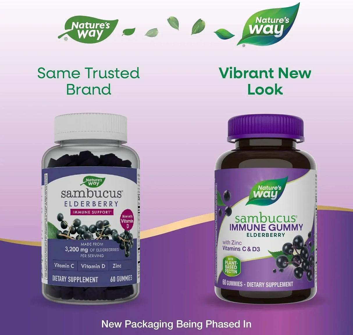 NATURE'S WAY - Nature’s Way Sambucus Elderberry Immune Gummies 60 Gomitas - The Red Vitamin MX - Suplementos Alimenticios - {{ shop.shopifyCountryName }}