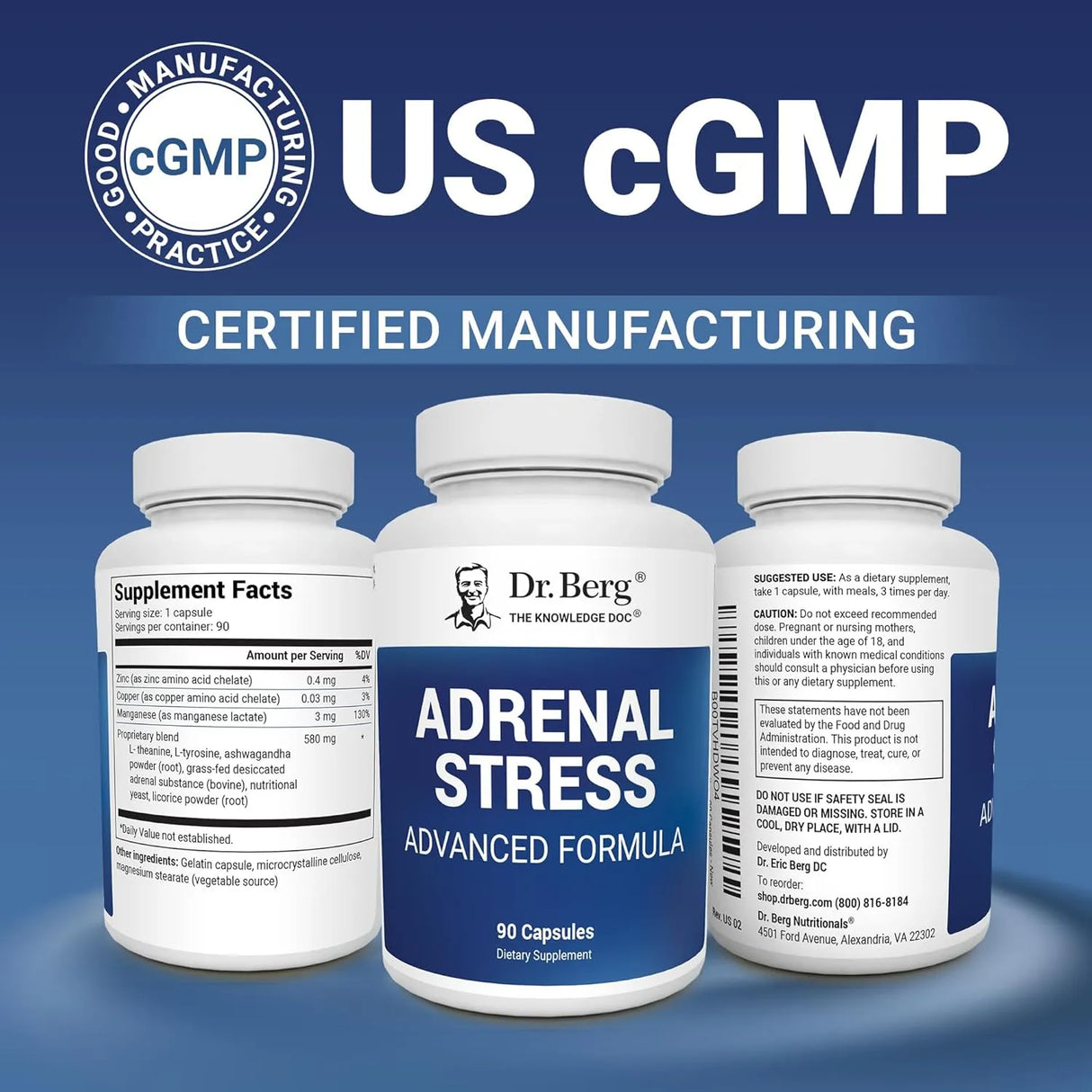 DR. BERG - Dr. Berg’s Adrenal Stress Advanced Formula 90 Capsulas - The Red Vitamin MX - Suplementos Alimenticios - {{ shop.shopifyCountryName }}