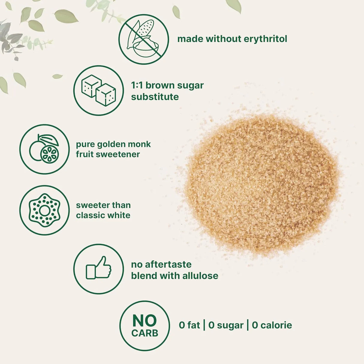 MICRO INGREDIENTS - Micro Ingredients Golden Monk Fruit Sweetener Allulose 907Gr. - The Red Vitamin MX - Suplementos Alimenticios - {{ shop.shopifyCountryName }}