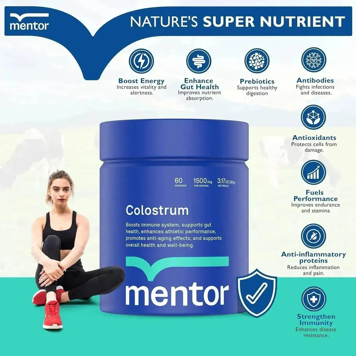 MENTOR - Mentor Colostrum Powder 60 Servicios 90Gr. - The Red Vitamin MX - Suplementos Alimenticios - {{ shop.shopifyCountryName }}
