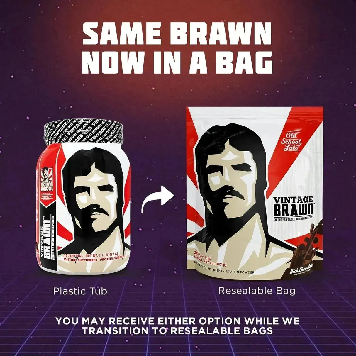 OLD SCHOOL - Old School Labs Vintage Brawn Muscle-Building Protein Powder Chocolate 987Gr. - The Red Vitamin MX - Suplementos Alimenticios - {{ shop.shopifyCountryName }}