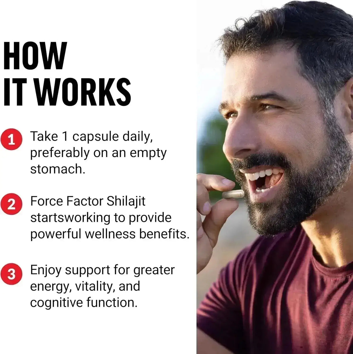FORCE FACTOR - Force Factor Shilajit 250Mg. 60 Capsulas - The Red Vitamin MX - Suplementos Alimenticios - {{ shop.shopifyCountryName }}