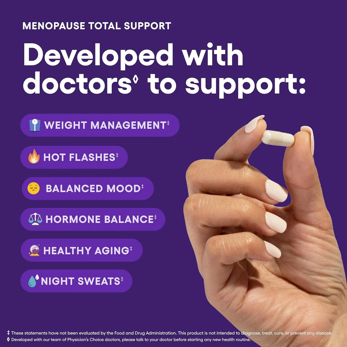 PHYSICIAN'S CHOICE - Physician's CHOICE Menopause Total Support 60 Capsulas - The Red Vitamin MX - Suplementos Alimenticios - {{ shop.shopifyCountryName }}