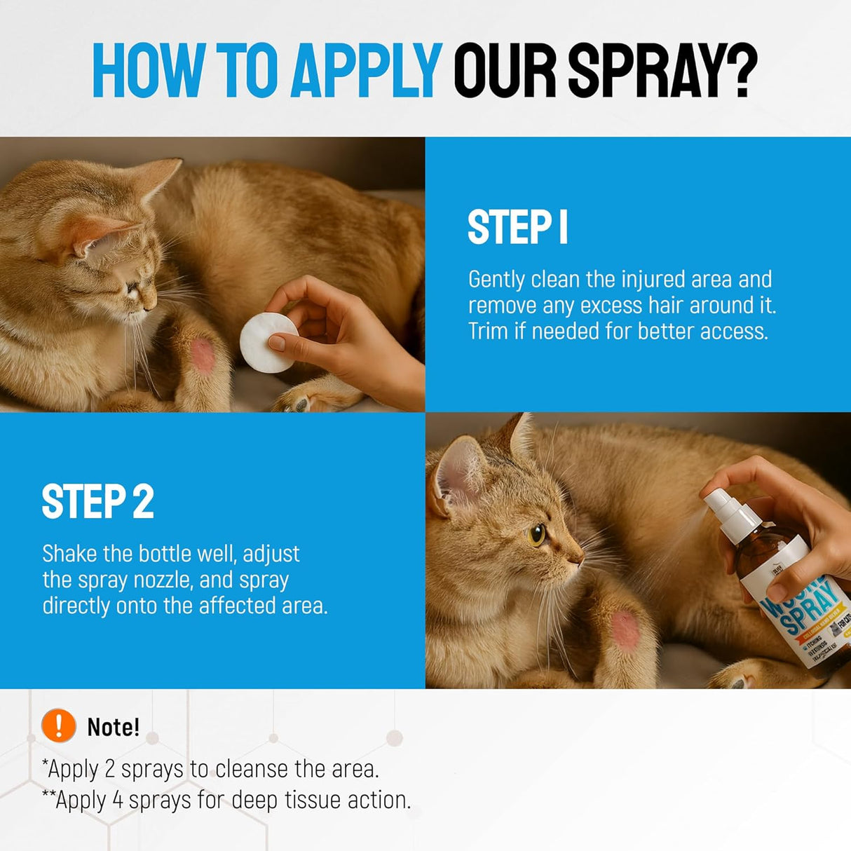 SILVER GRADE Cat Wound Care Spray with Silver 4 Fl.Oz.