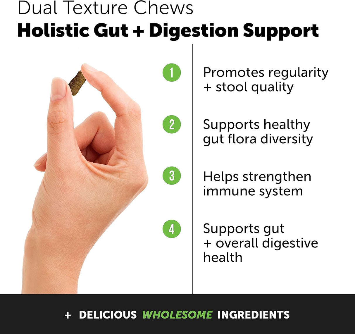 Pet Honesty Cat Probiotics Gut + Immune Health Crunchy & Creamy Chews 30 MAsticables