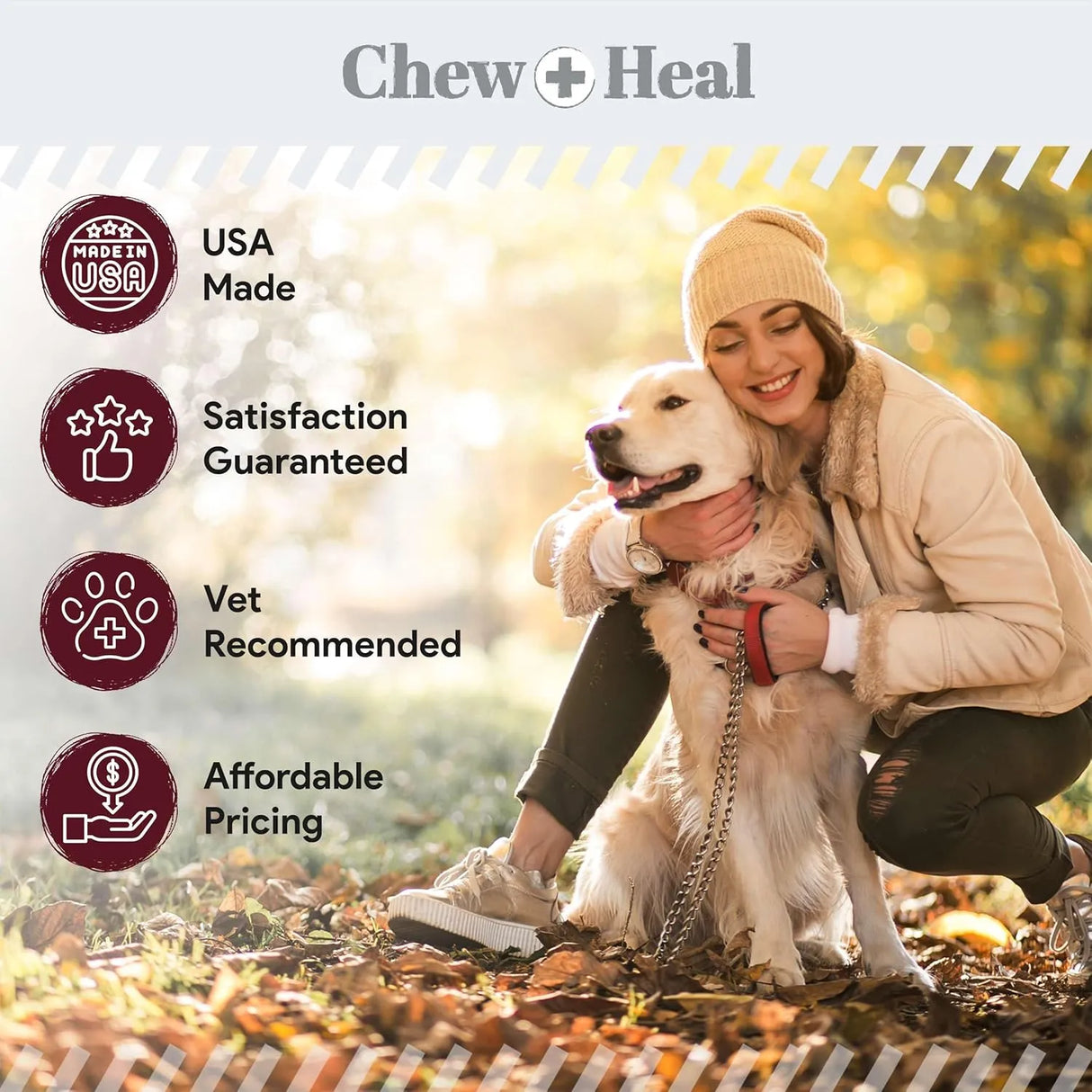 CHEW + HEAL - Chew + Heal Labs Omega Treats for Skin and Coat Lamb Flavor 180 Masticables - The Red Vitamin MX - Aceite De Pescado Para Perros - {{ shop.shopifyCountryName }}