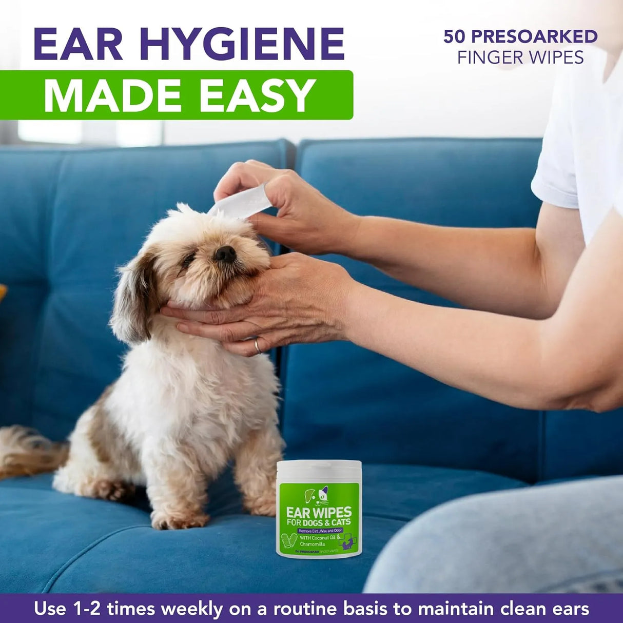 YIBESI - Yibesi Pet Ear Wipes for Dogs and Cats 100 Toallitas - The Red Vitamin MX - Cuidado Del Oído De Perros - {{ shop.shopifyCountryName }}