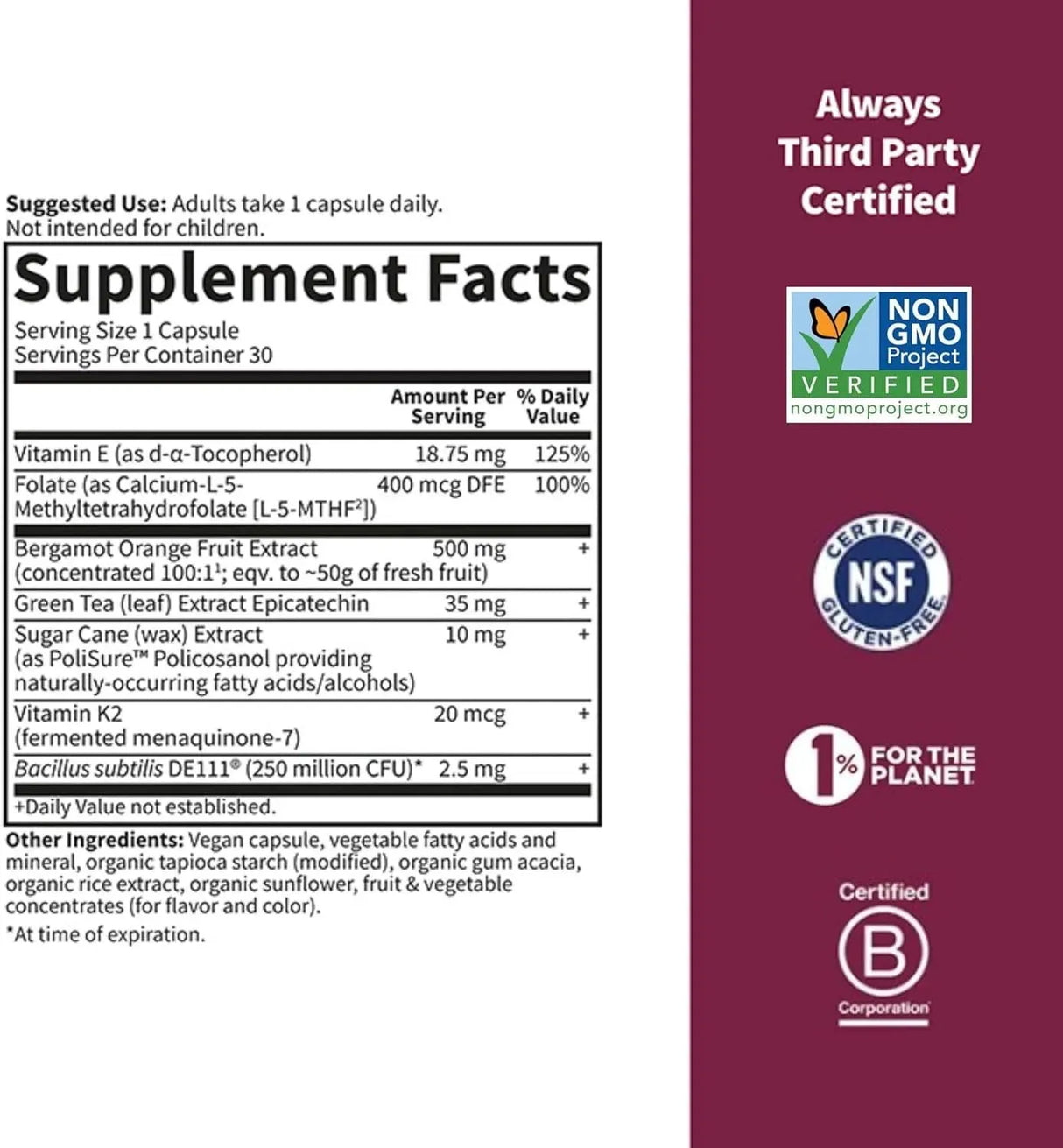 GARDEN OF LIFE - Garden of Life Herbals Heart Health 30 Capsulas - The Red Vitamin MX - Suplementos Alimenticios - {{ shop.shopifyCountryName }}