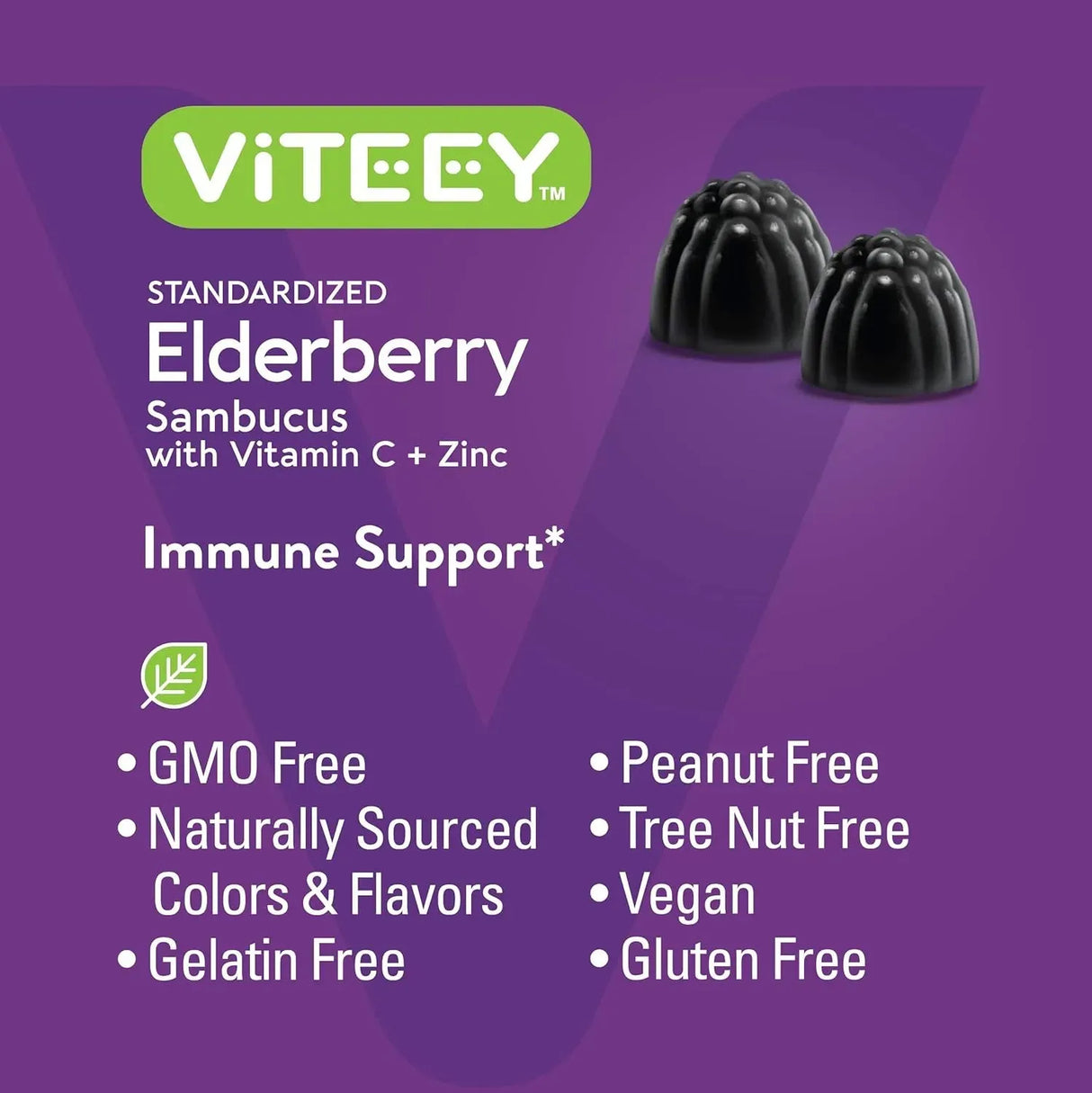 VITEEY - Viteey Sambucus Elderberry Gummies 60 Gomitas - The Red Vitamin MX - Suplementos Alimenticios - {{ shop.shopifyCountryName }}