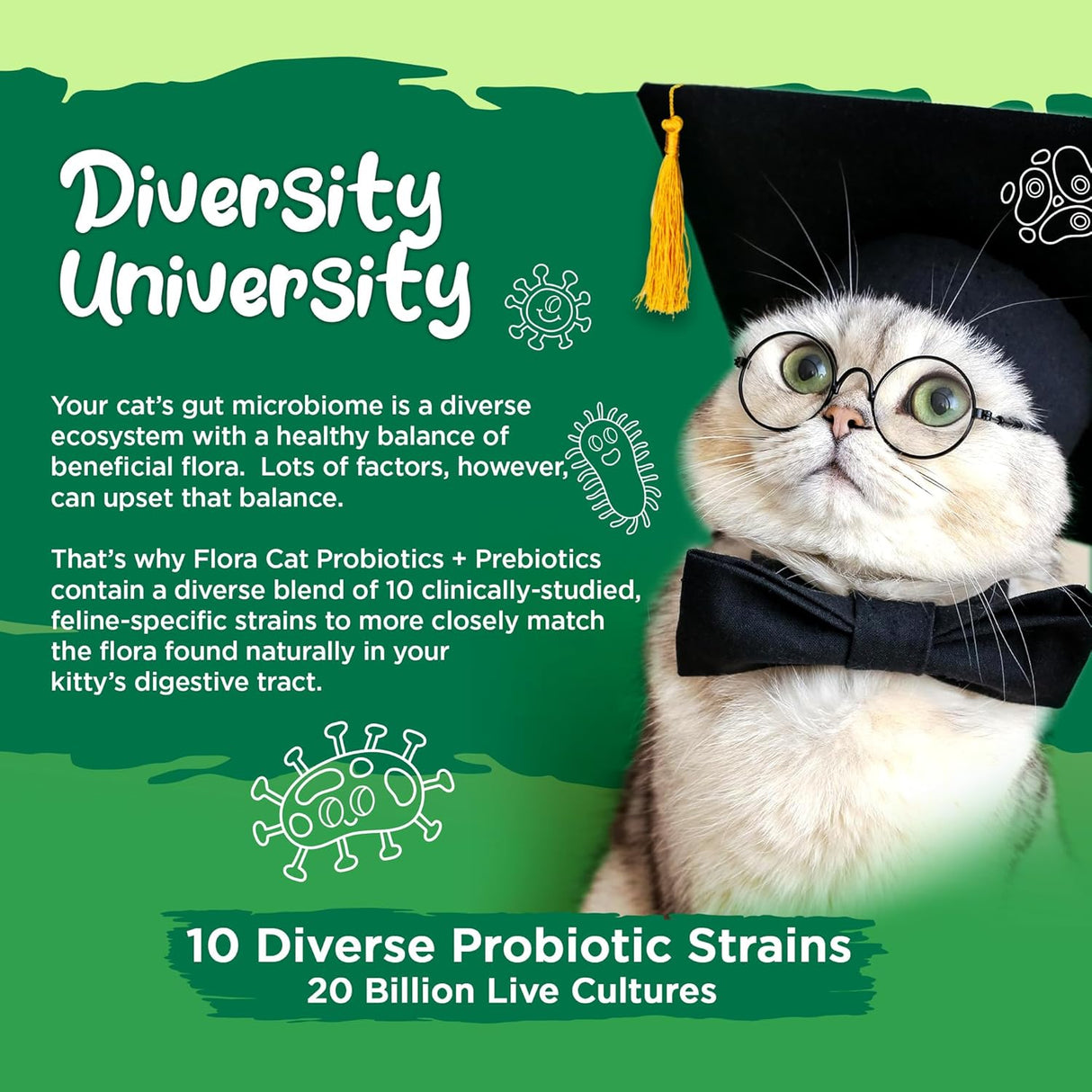 Vital Planet Flora Cat Probiotic Powder 30 Servicios 111Gr.