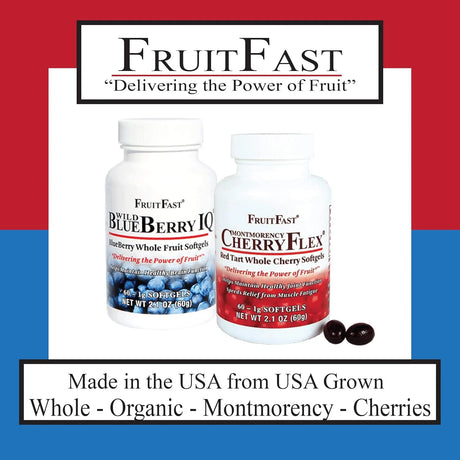 FRUITFAST - FruitFast CherryFlex 100% Red Tart Organic Cherry Concentrate 60 Capsulas Blandas - The Red Vitamin MX - Suplementos Alimenticios - {{ shop.shopifyCountryName }}