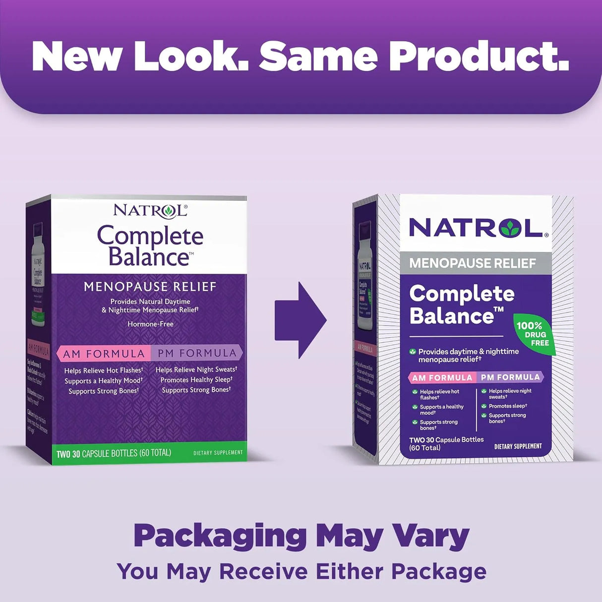 NATROL - Natrol Complete Balance Menopause Relief 60 Capsulas - The Red Vitamin MX - Suplementos Alimenticios - {{ shop.shopifyCountryName }}
