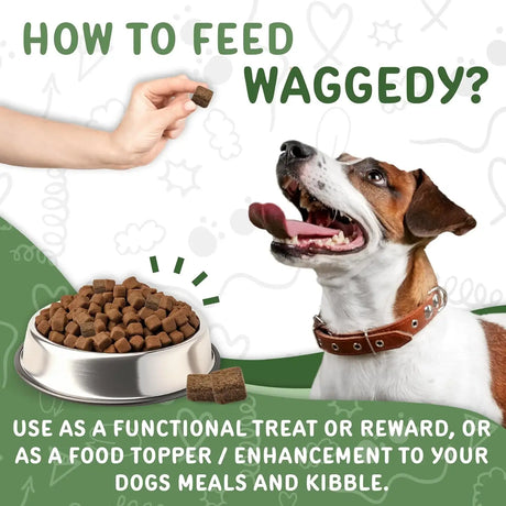 WAGGEDY - waggedy Calm Max 60 Masticables - The Red Vitamin MX - Relajantes Para Perros - {{ shop.shopifyCountryName }}
