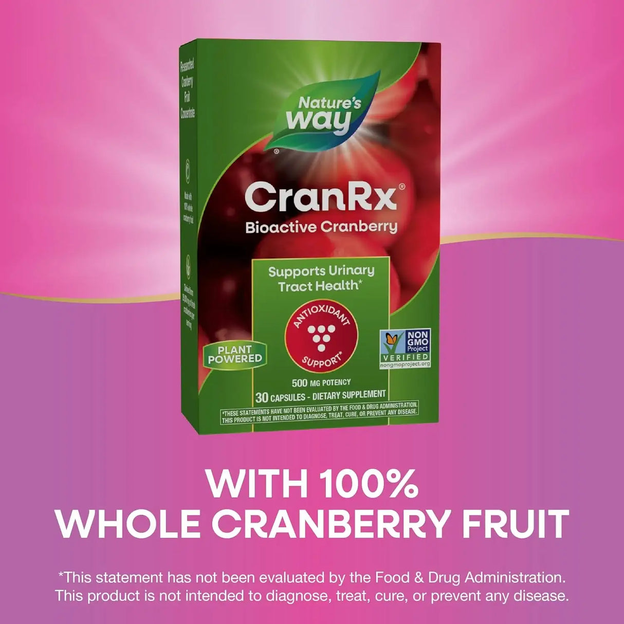 NATURE'S WAY - Nature's Way CranRx BioActive Cranberry 500Mg. 30 Capsulas - The Red Vitamin MX - Suplementos Alimenticios - {{ shop.shopifyCountryName }}