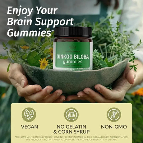 HERBAMAMA - HERBAMAMA Ginkgo Biloba Gummies 120Mg. 90 Gomitas - The Red Vitamin MX - Suplementos Alimenticios - {{ shop.shopifyCountryName }}