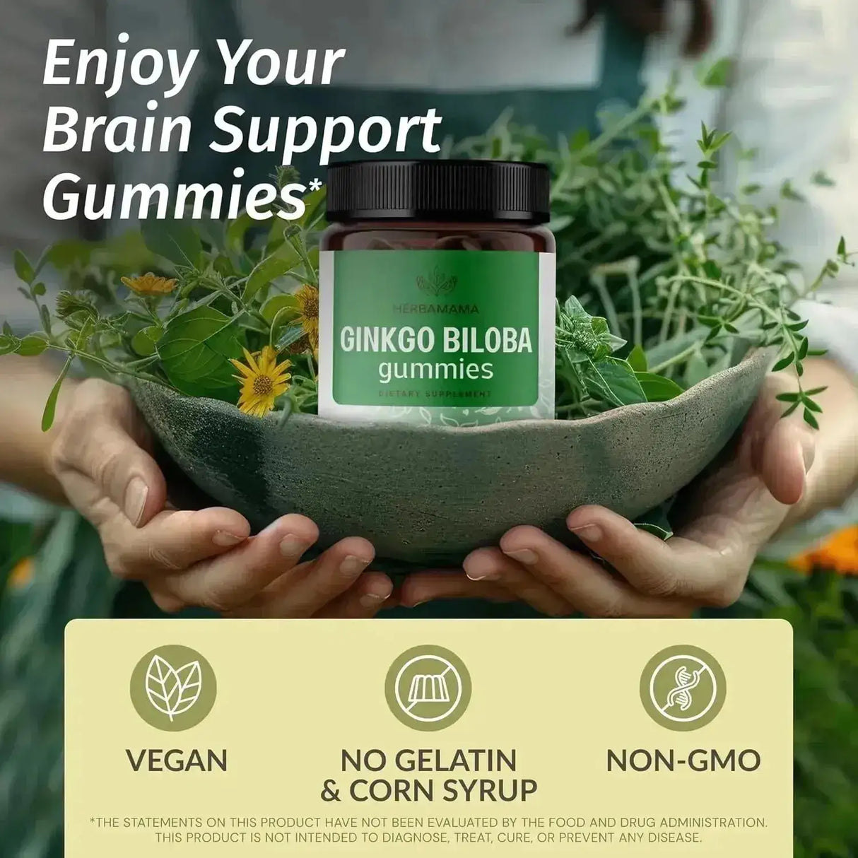 HERBAMAMA - HERBAMAMA Ginkgo Biloba Gummies 120Mg. 90 Gomitas - The Red Vitamin MX - Suplementos Alimenticios - {{ shop.shopifyCountryName }}