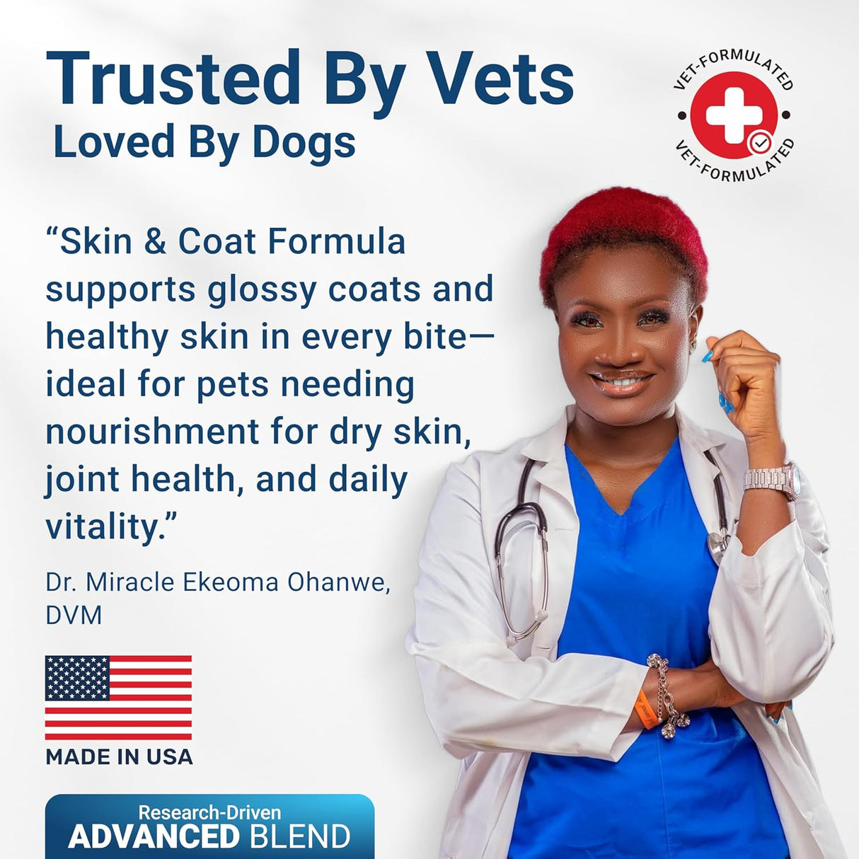 WuffWell Dog Skin and Coat 140 Masticables