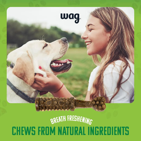 WAG - Wag Dental Dog Treats to Help Clean Teeth & Freshen Breath Small Unflavored 60 Piezas - The Red Vitamin MX - Cuidado Dental Para Perros - {{ shop.shopifyCountryName }}