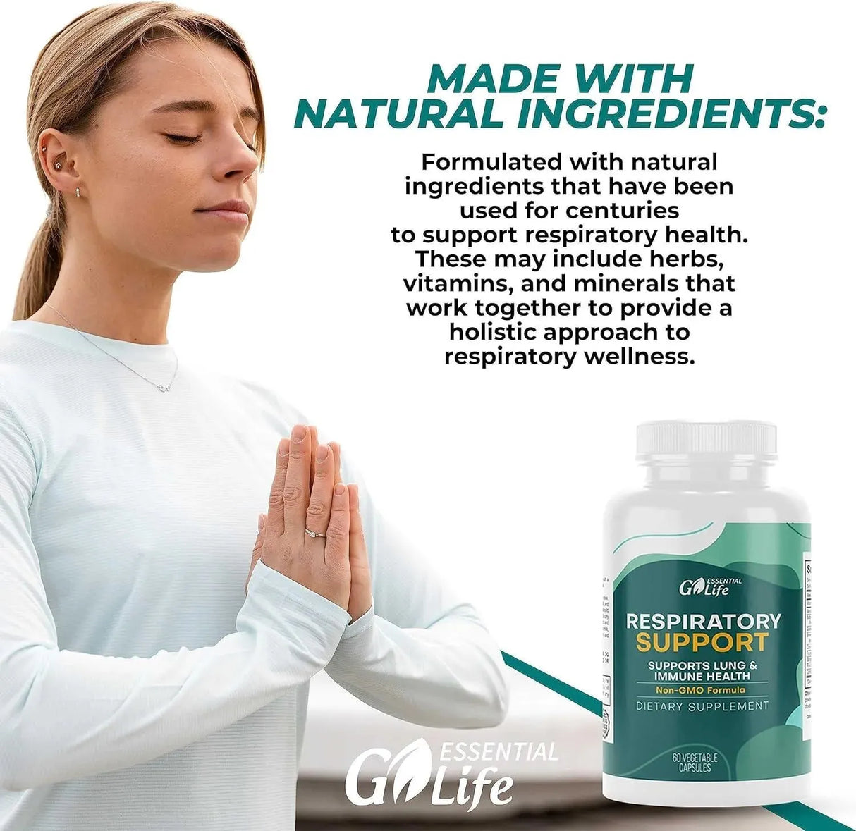 GO ESSENTIAL LIFE - Go Essential Life Lung Support 60 Capsulas - The Red Vitamin MX - Suplementos Alimenticios - {{ shop.shopifyCountryName }}