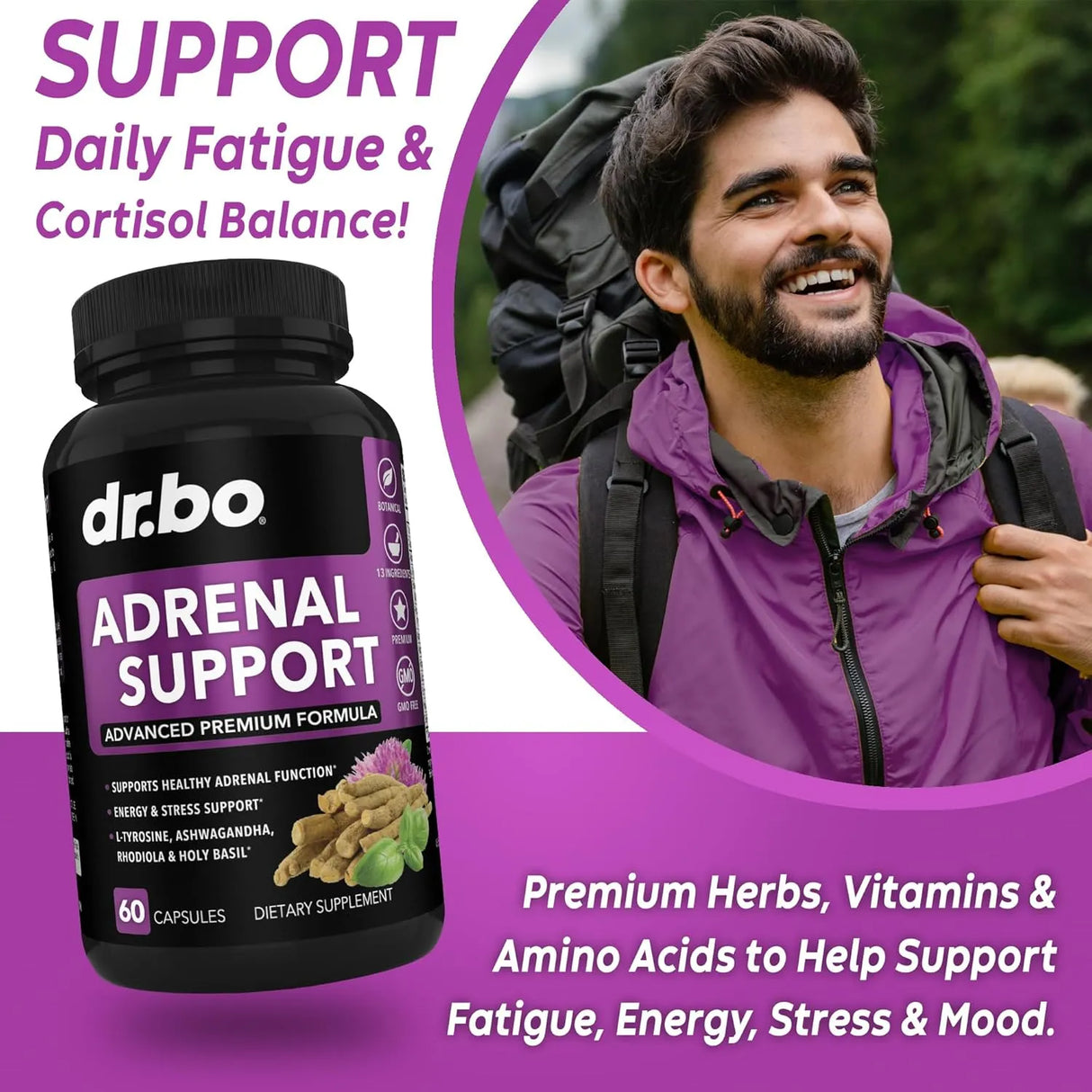 DR. BO - DR. BO Adrenal Support 60 Capsulas - The Red Vitamin MX - Suplementos Alimenticios - {{ shop.shopifyCountryName }}