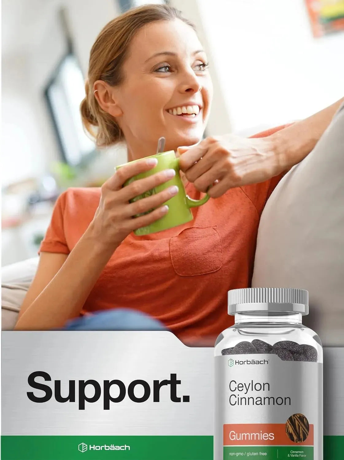 HORBAACH - Horbaach Sugar Free Ceylon Cinnamon Gummies 2000Mg. 100 Gomitas - The Red Vitamin MX - Suplementos Alimenticios - {{ shop.shopifyCountryName }}