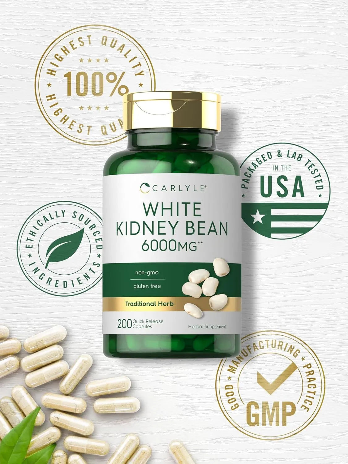 CARLYLE - Carlyle White Kidney Bean 6000Mg. 200 Capsulas - The Red Vitamin MX - Suplementos Alimenticios - {{ shop.shopifyCountryName }}