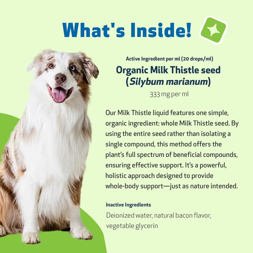 PET WELLBEING - Pet Wellbeing Milk Thistle for Dogs 2 Fl.Oz. - The Red Vitamin MX - Medicamentos Sin Receta Para Perros - {{ shop.shopifyCountryName }}