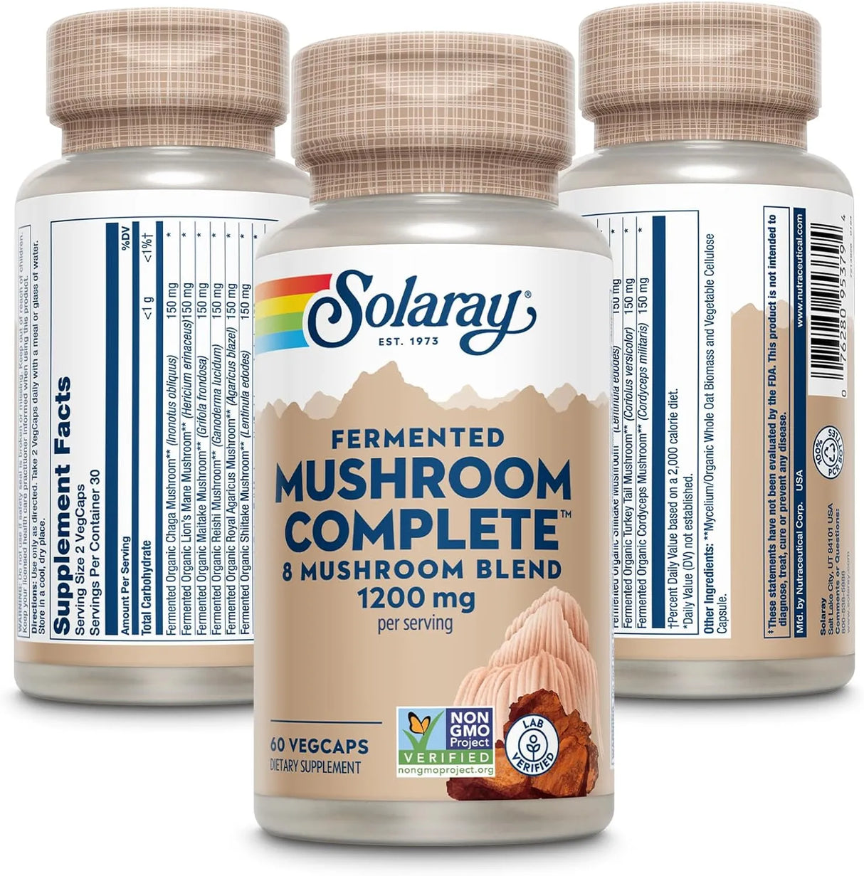 SOLARAY - SOLARAY Fermented Mushroom Complete 60 Capsulas - The Red Vitamin MX - Suplementos Alimenticios - {{ shop.shopifyCountryName }}
