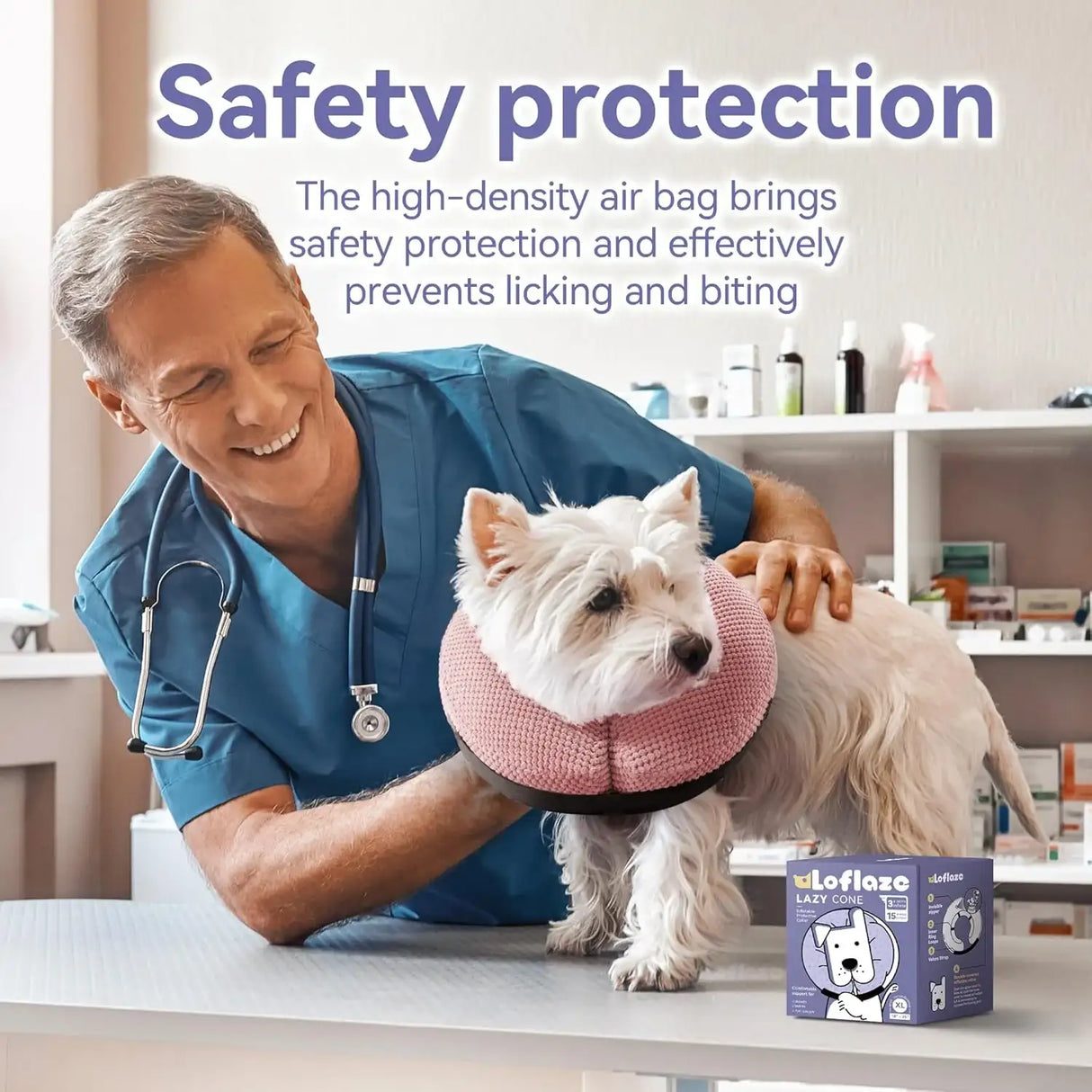 LOFLAZE - Loflaze Soft Inflatable Dog Cone Collar Pink SMALL - The Red Vitamin MX - Collares y Conos De Recuperación Para Perros - {{ shop.shopifyCountryName }}