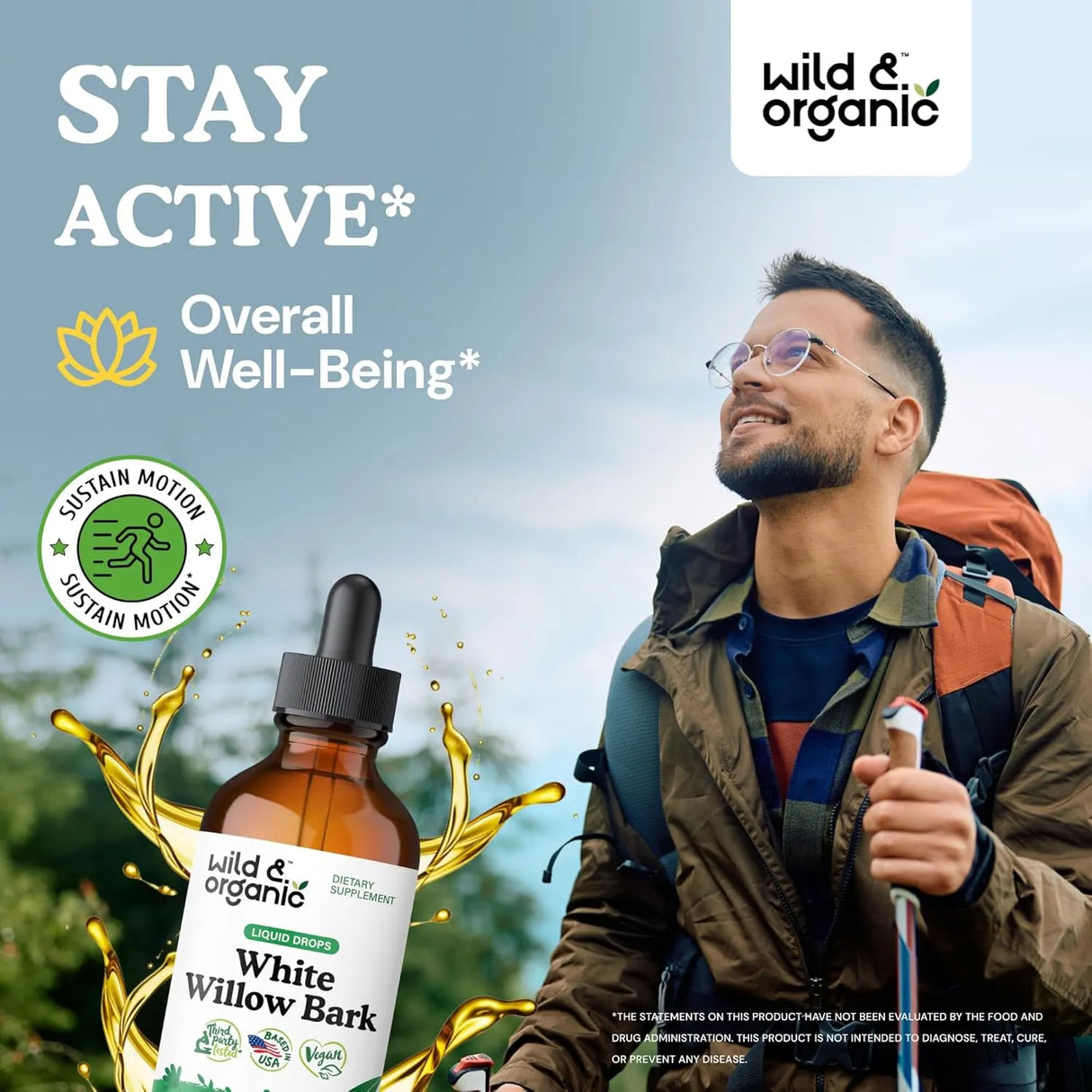 WILD & ORGANIC - Wild & Organic White Willow Bark Extract Liquid Drops 4 Fl.Oz. - The Red Vitamin MX - Suplementos Alimenticios - {{ shop.shopifyCountryName }}