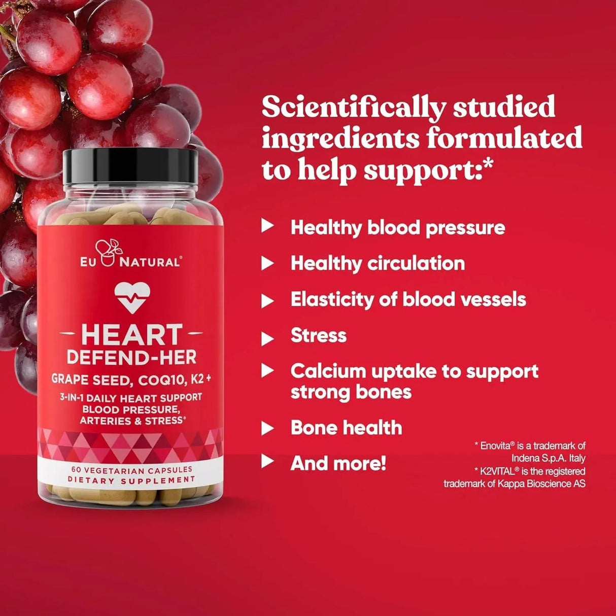 EU NATURAL - Eu Natural Heart Defend-Her Womens 60 Capsulas - The Red Vitamin MX - Suplementos Alimenticios - {{ shop.shopifyCountryName }}