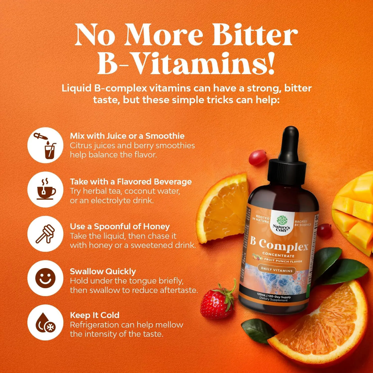 NATURES CRAFT - Natures Craft Vegan Vitamin B Complex Liquid 120Ml. - The Red Vitamin MX - Suplementos Alimenticios - {{ shop.shopifyCountryName }}