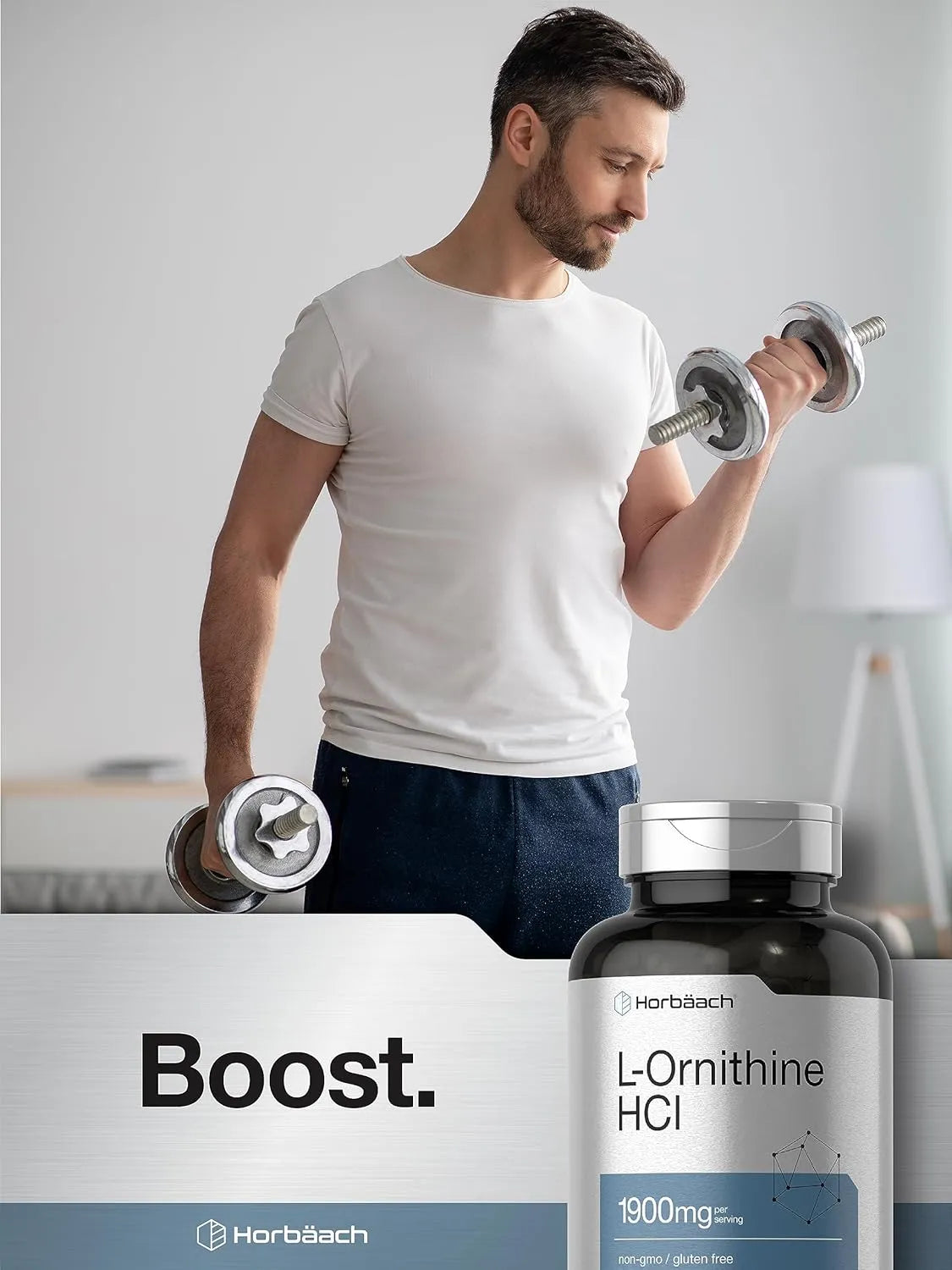 HORBAACH - Horbaach L Ornithine HCl 1900Mg. 120 Capsulas - The Red Vitamin MX - Suplementos Alimenticios - {{ shop.shopifyCountryName }}