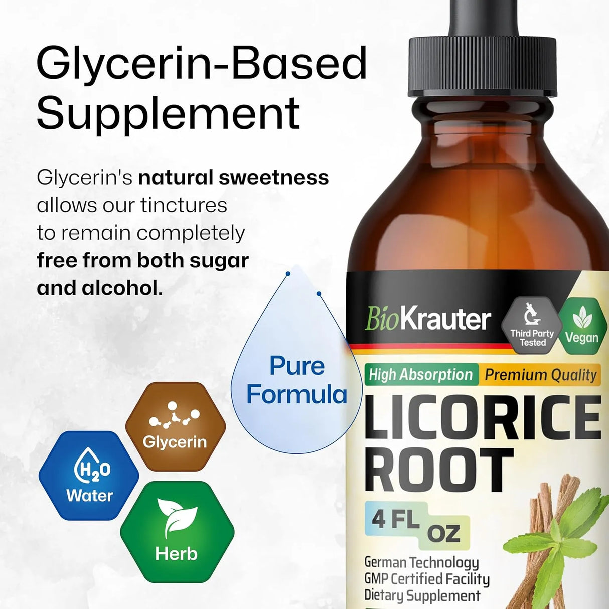 BIOKRAUTER - BIO KRAUTER Licorice Root Tincture 4 Fl.Oz. - The Red Vitamin MX - Suplementos Alimenticios - {{ shop.shopifyCountryName }}