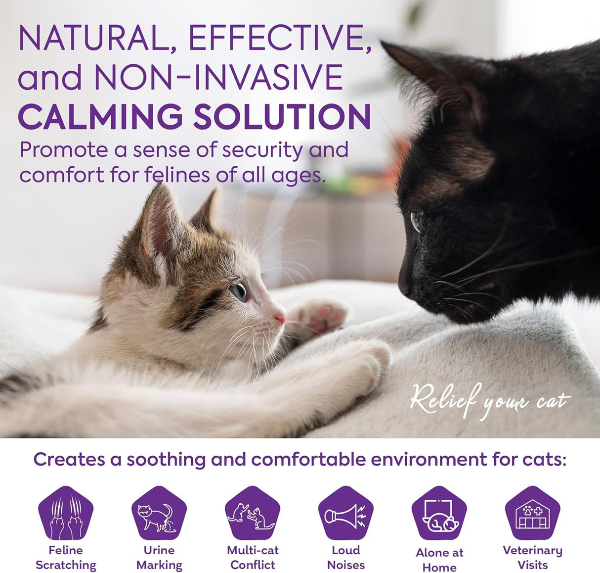TopSum Cat Pheromones Calming Diffuser: Premium Pheromone Diffuser for Cats 3 Pack