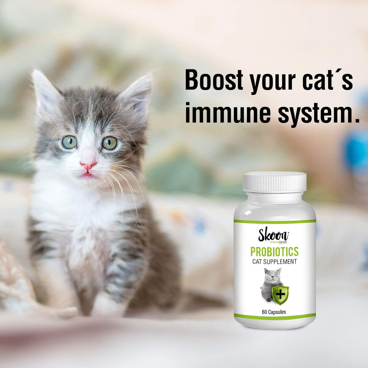 Skoon Probiotics Cat Supplement 60 Capsulas