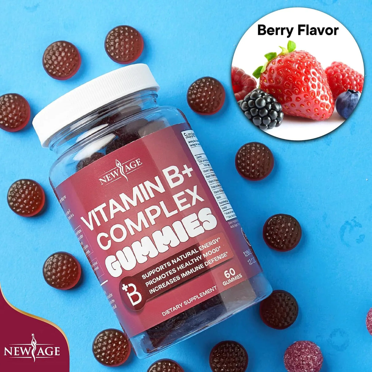 NEW AGE - NEW AGE Vitamin B Complex Gummies 60 Gomitas - The Red Vitamin MX - Suplementos Alimenticios - {{ shop.shopifyCountryName }}