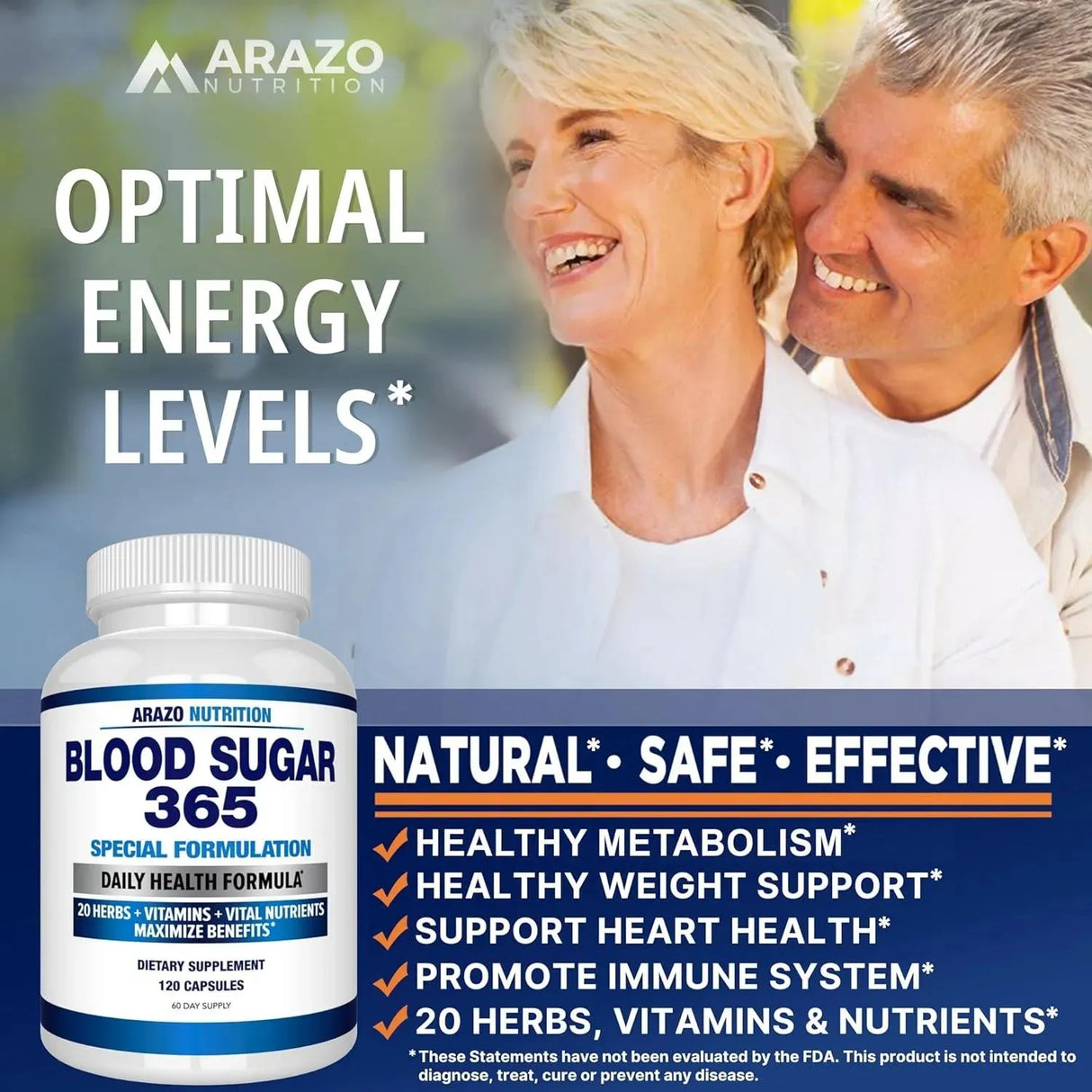 ARAZO NUTRITION - Arazo Nutrition Blood Sugar 365 120 Capsulas - The Red Vitamin MX - Suplementos Alimenticios - {{ shop.shopifyCountryName }}