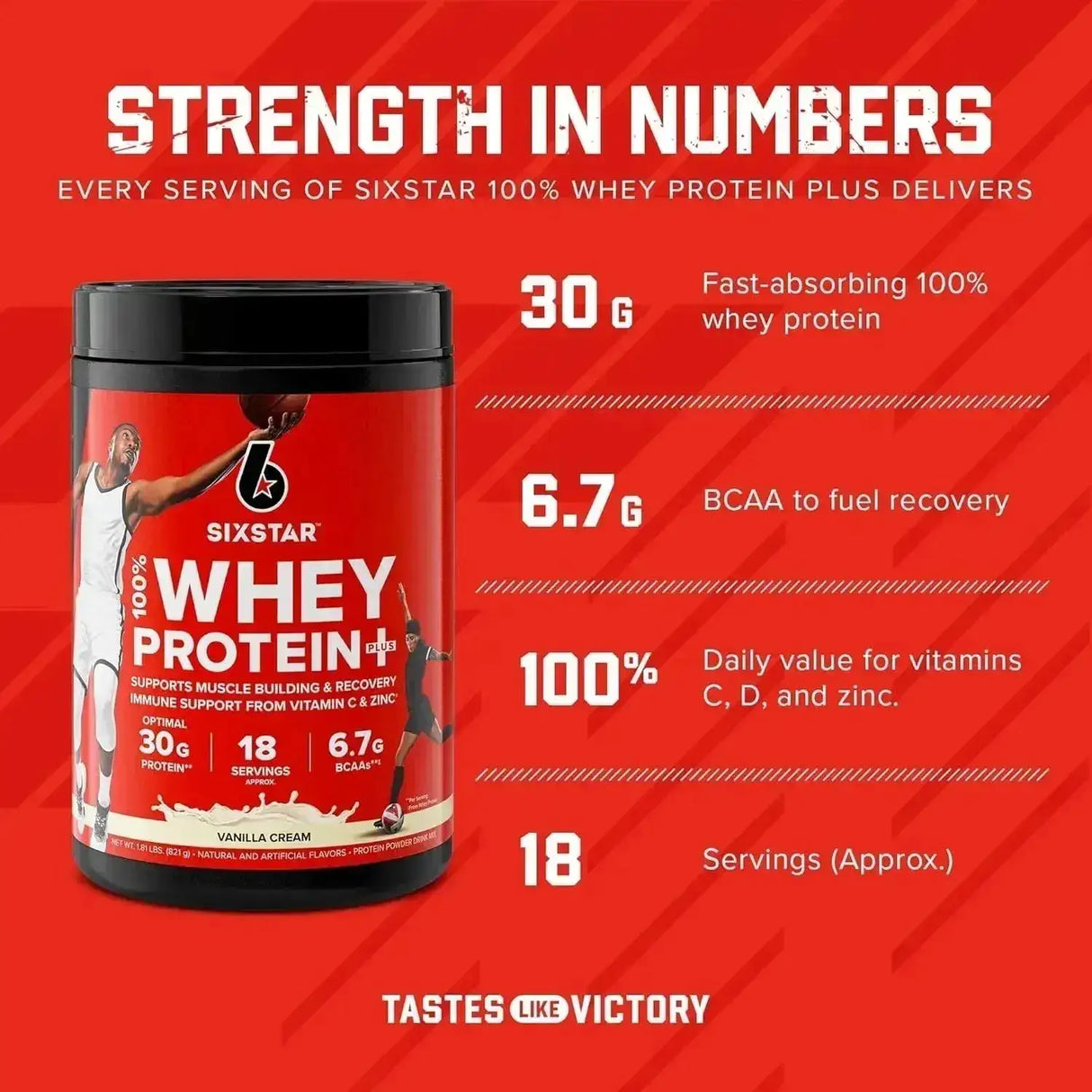 SIX STAR - Six Star Whey Protein Plus Vanilla Cream 821Gr. - The Red Vitamin MX - Suplementos Alimenticios - {{ shop.shopifyCountryName }}