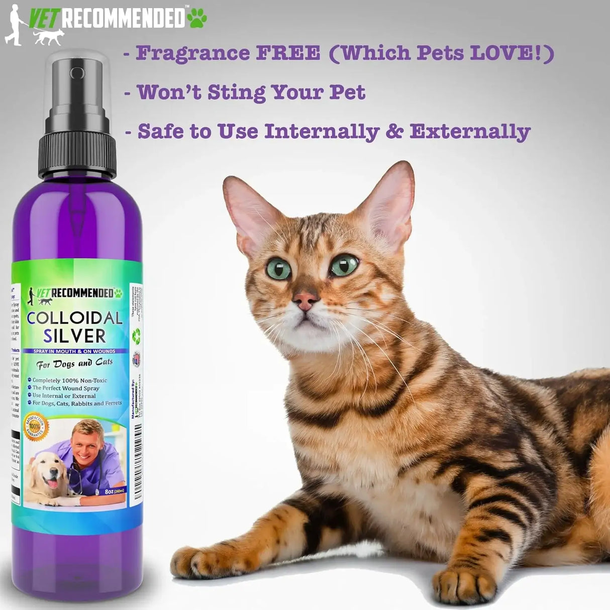 VET RECOMMENDED - Vet Recommended Colloidal Silver for Dogs & Cats 8 Fl.Oz. - The Red Vitamin MX - Remedios Para La Picazón De Perros - {{ shop.shopifyCountryName }}