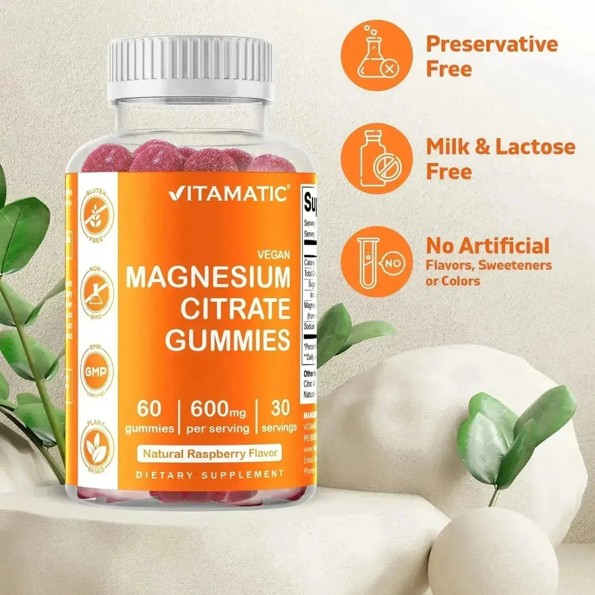 VITAMATIC - Vitamatic Magnesium Citrate Gummies 600Mg. 60 Gomitas 2 Pack - The Red Vitamin MX - Suplementos Alimenticios - {{ shop.shopifyCountryName }}