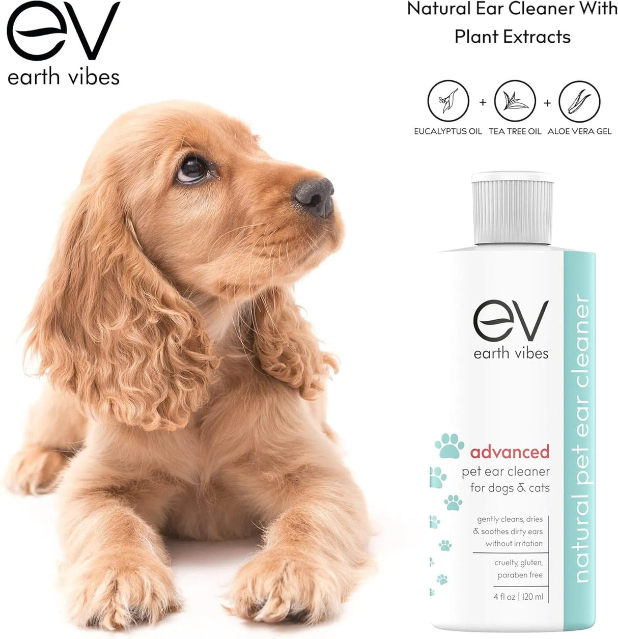 EARTH VIBES - Earth Vibes Dog & Cat Ear Cleaner 120Ml. - The Red Vitamin MX - Cuidado Del Oído De Perros - {{ shop.shopifyCountryName }}